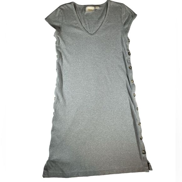 Maeve Anthropology Gray Sweater Dress with button detail Size XSP (runs big) - Picture 1 of 5